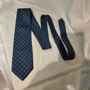 Dolce & Gabbana Navy Square Pattern Tie